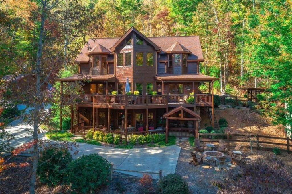 Christmas Lodge-Secluded Near Downtown Blue Ridge Exterior foto
